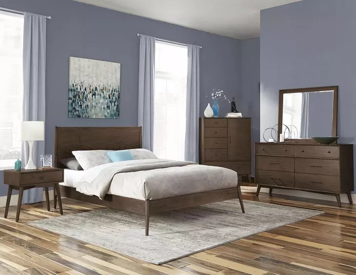 2336WL-D2 Walnut 6 Drawer Dresser