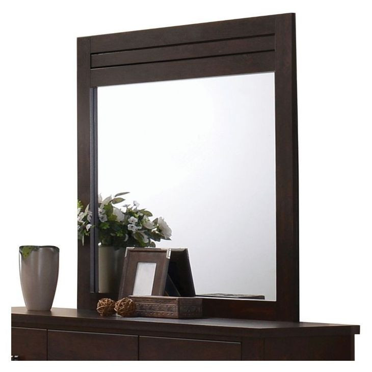 Panang Mahogany Rectangular Dresser Mirror