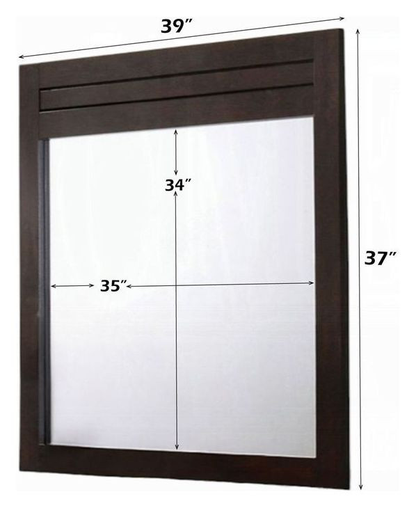 Panang Mahogany Rectangular Dresser Mirror