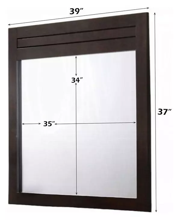 Panang Mahogany Rectangular Dresser Mirror