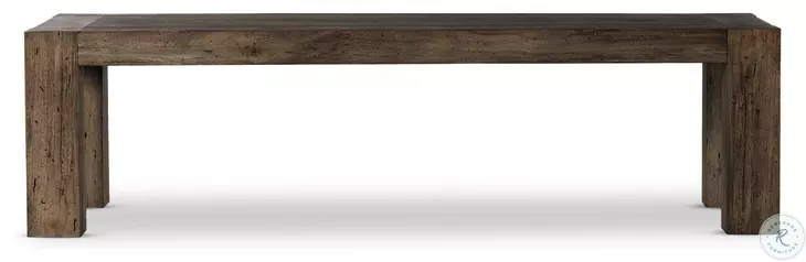 Abaso Ebony Rustic Wormwood Oak Rectangular 108" Dining Room Set