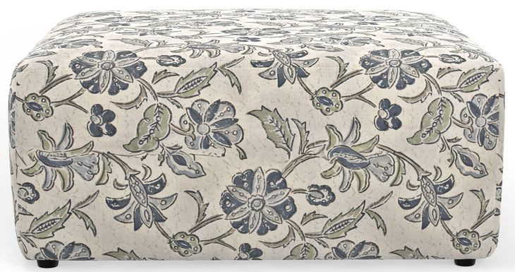 Stockbridge Denim Cocktail Square Ottoman