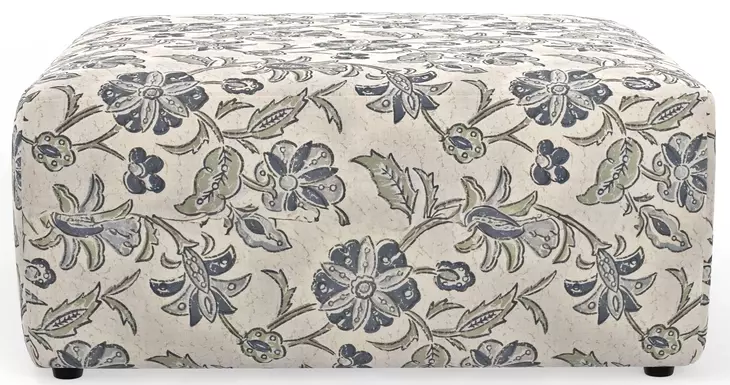 Stockbridge Denim Cocktail Square Ottoman