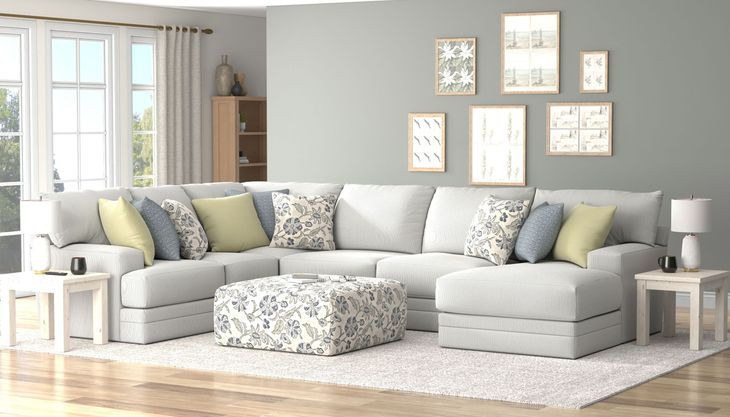 Stockbridge Denim and Slate 4 Piece Sectional