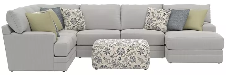 Stockbridge Denim and Slate 4 Piece Sectional