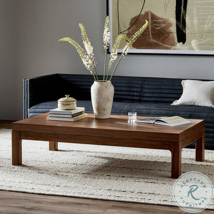 Arturo Natural Walnut Veneer Rectangular Coffee Table