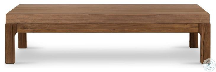 Arturo Natural Walnut Veneer Rectangular Coffee Table