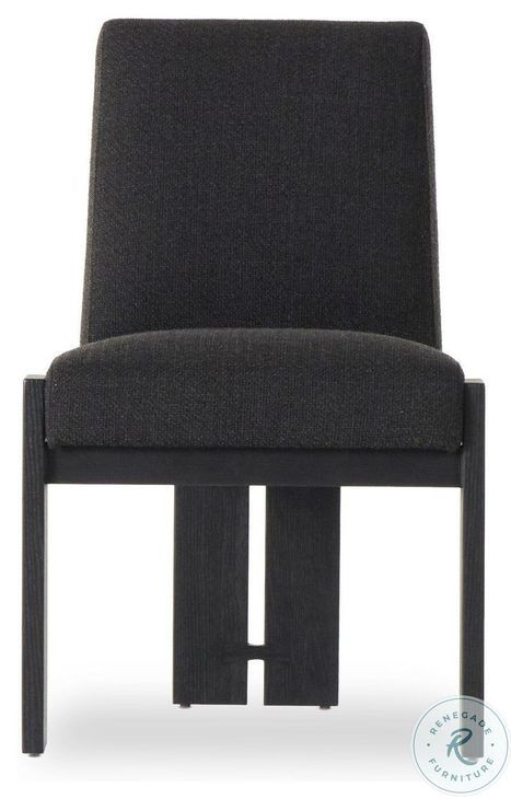 Roxy Gibson Black Performance Fabric Dining Chair