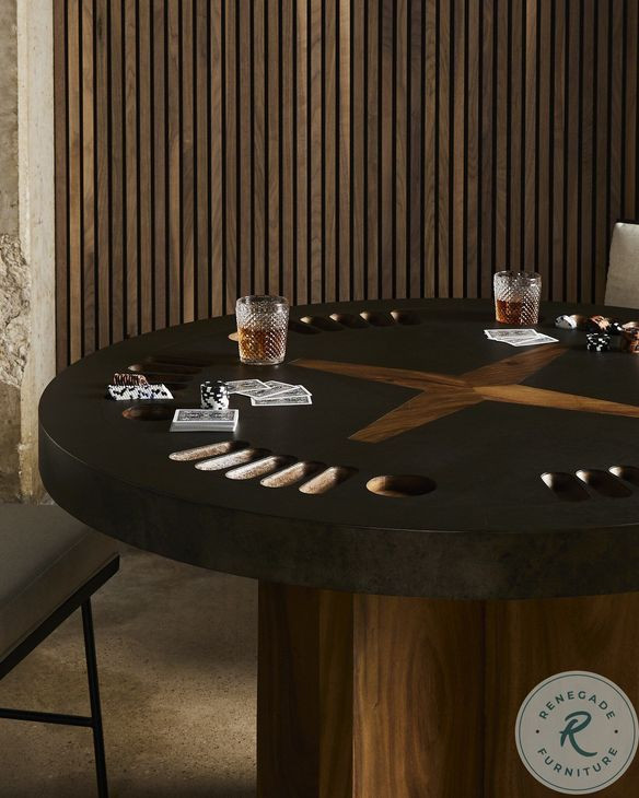 Poker Natural Brown Guanacaste Table