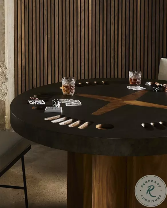 Poker Natural Brown Guanacaste Table
