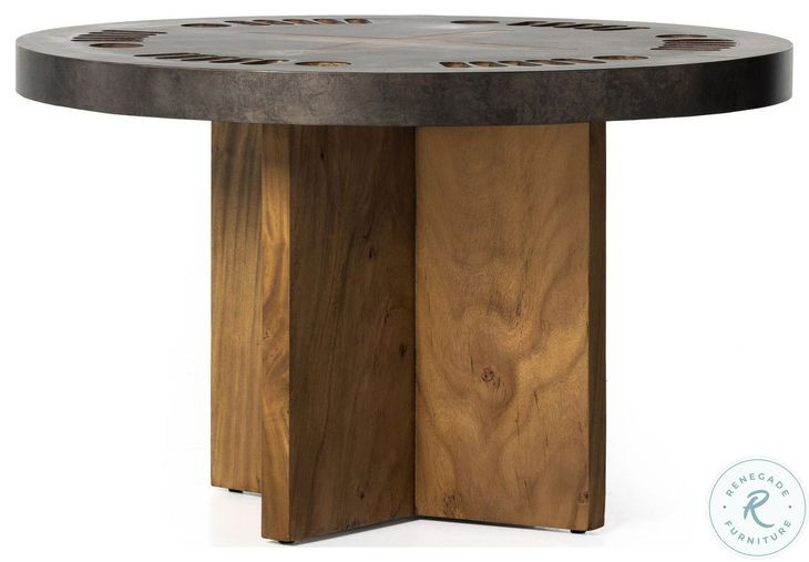 Poker Natural Brown Guanacaste Table