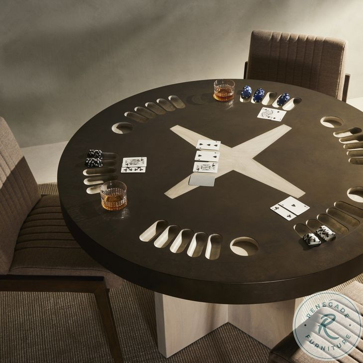 Poker Bleached Gaming Room Set