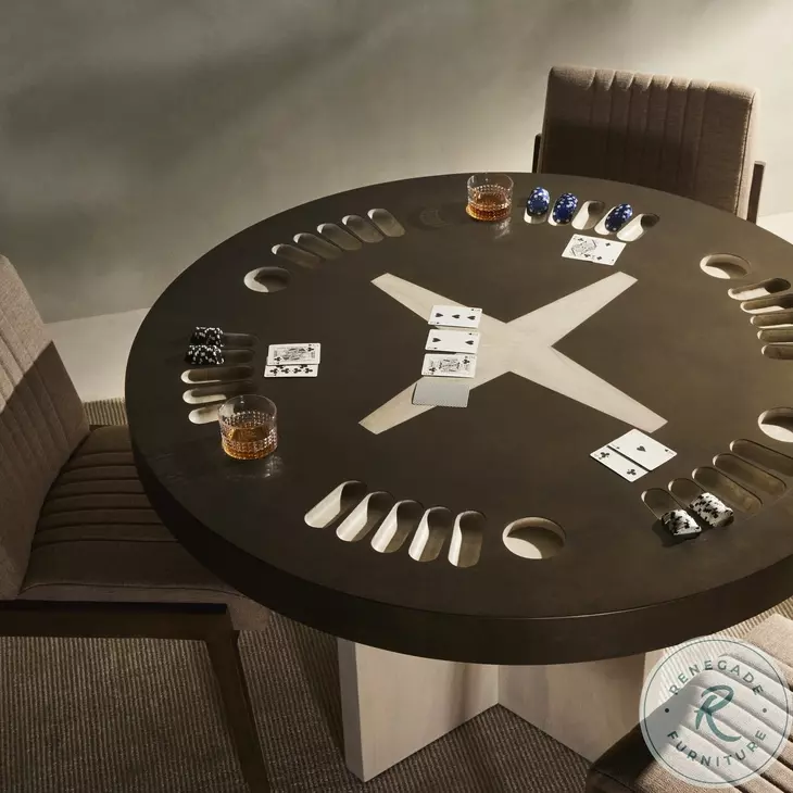 Poker Bleached Guanacaste Table