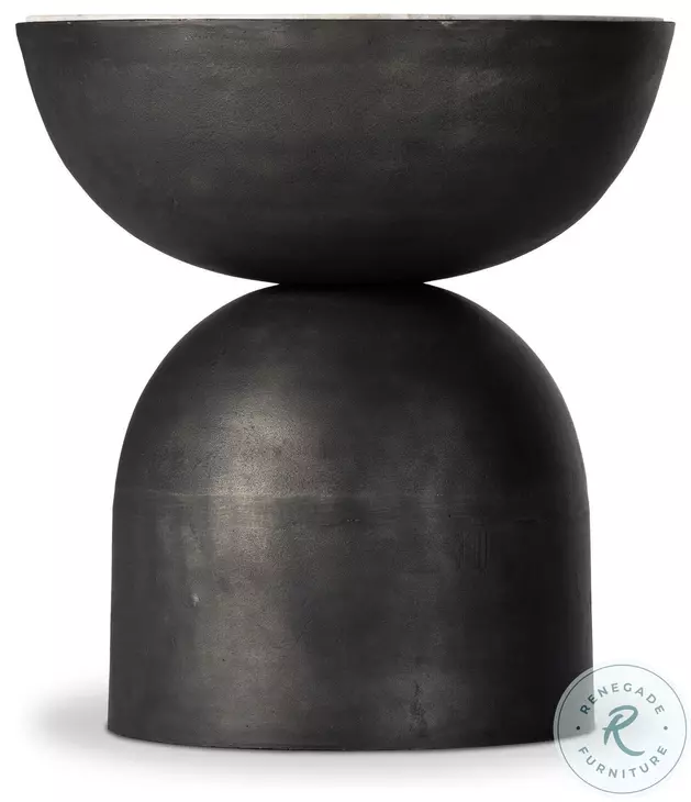 Corbett Creamy Taupe Marble Large Round Occassional Table Set