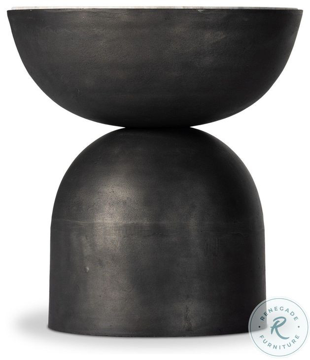 Corbett Creamy Taupe Marble Small Round Occassional Table Set