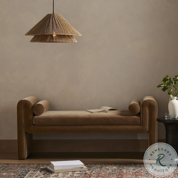 Mitchell Surrey Camel 63" Accent Bench