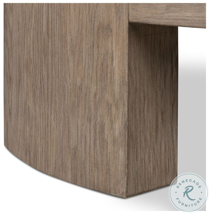 Sheffield Warm Natural Flat Oak Veneer Small Round Coffee Table