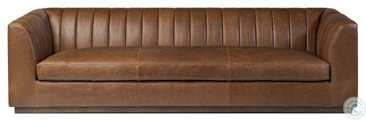 Alec Dulane Mahogany 98" Upholstered Sofa