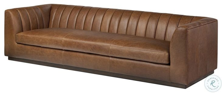 Alec Dulane Mahogany 98" Upholstered Sofa