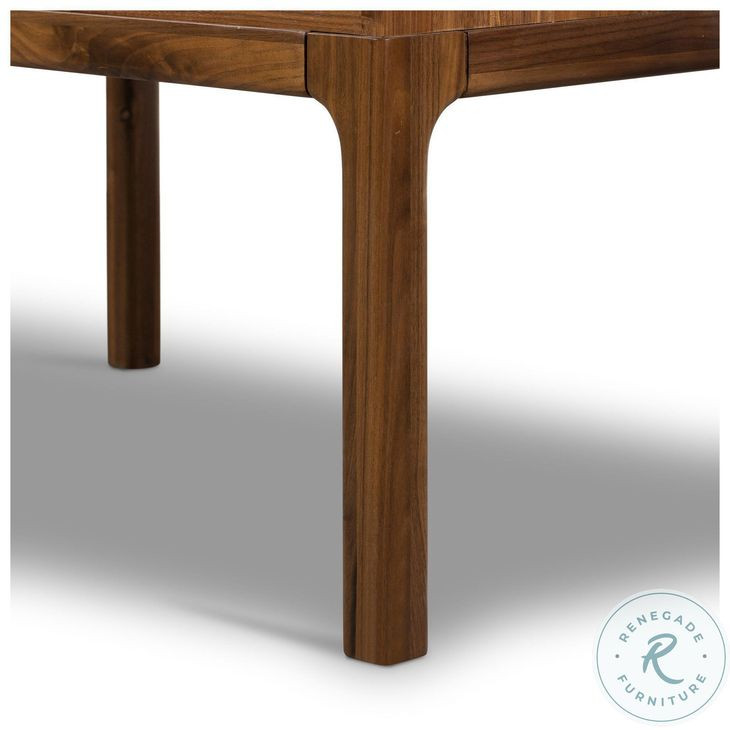 Arturo Natural Walnut Veneer 2 Drawer Nightstand