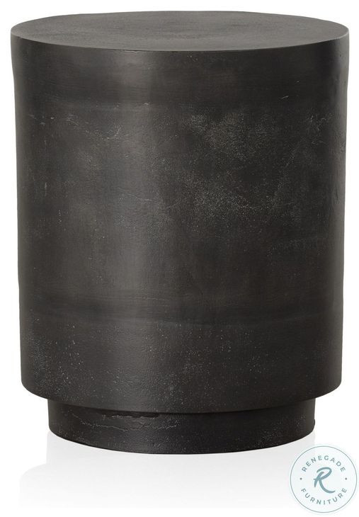 Javi Aged Grey Outdoor Round End Table