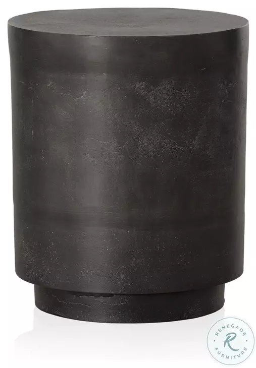 Javi Aged Grey Outdoor Round End Table