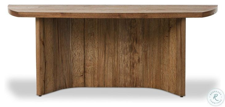 Brinton Rustic Oak Veneer 78" Console Table
