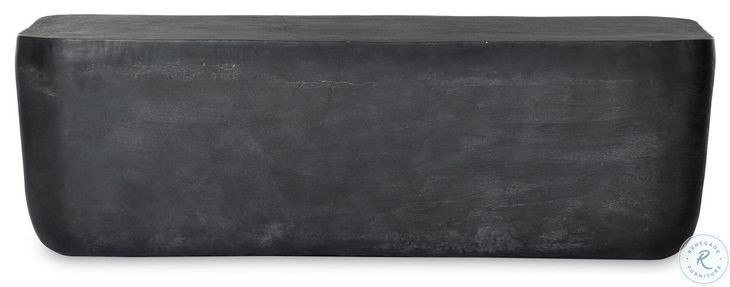 Basil Aged Grey Rectangular Outdoor Coffee Table