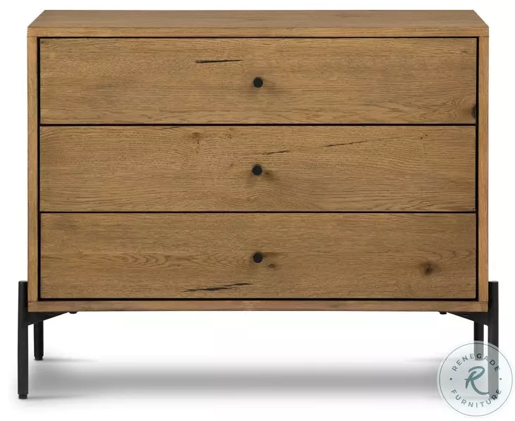 Eaton Amber Oak Resin Upholstered Bedroom Set