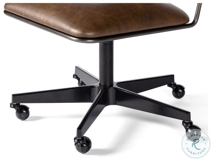 Wharton Distressed Brown Desk Chair