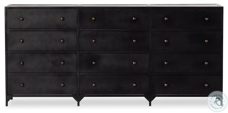 Belmont Black 12 Drawer Dresser