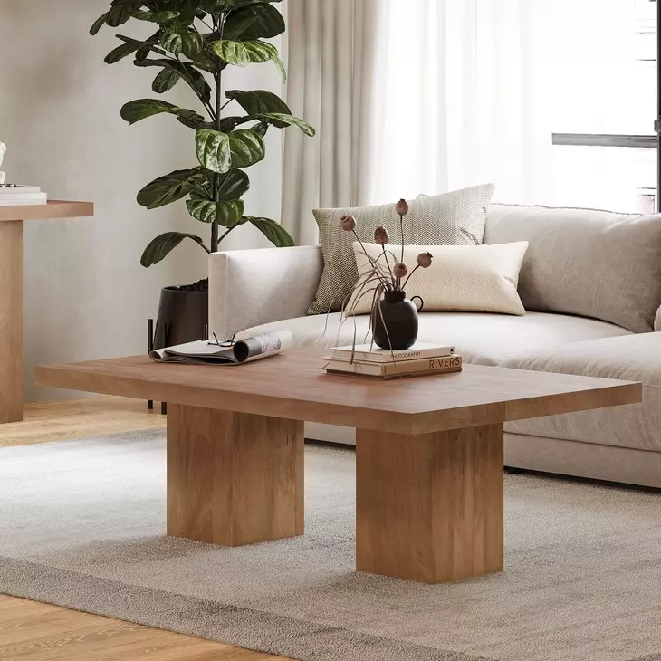 Sequoia Rustic Brown Rectangular Cocktail Table