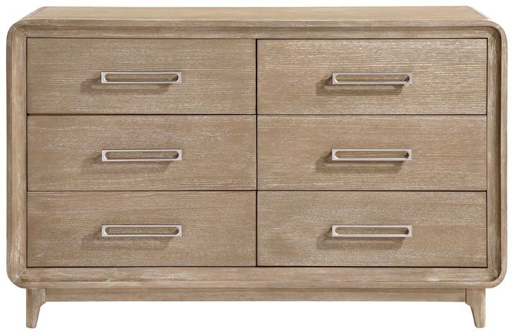 Wilshire Natural 6 Drawer Dresser