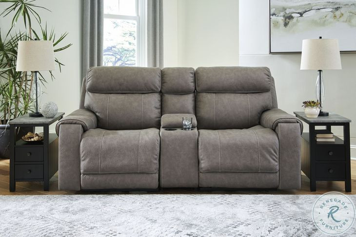 Starbot Fossil 2 Piece Power Reclining Console Modular Loveseat