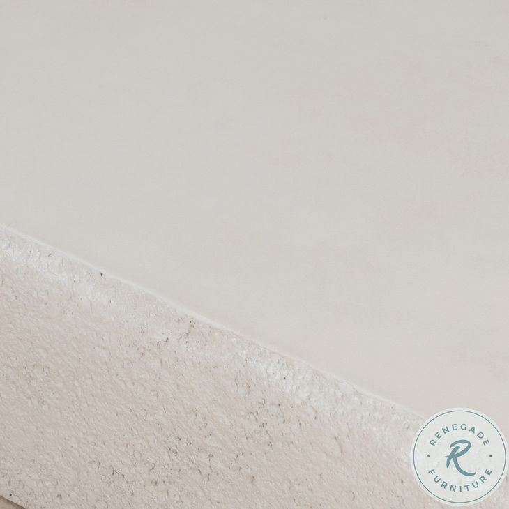 Otero Matte Stone Rectangular Outdoor Coffee Table