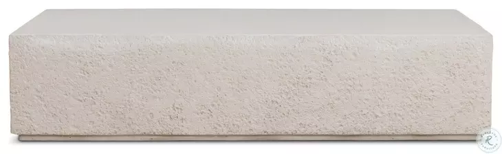Otero Matte Stone Rectangular Outdoor Coffee Table