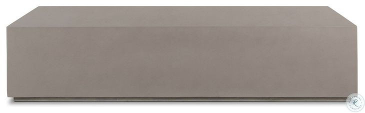 Otero Natural Concrete Rectangular Outdoor Coffee Table