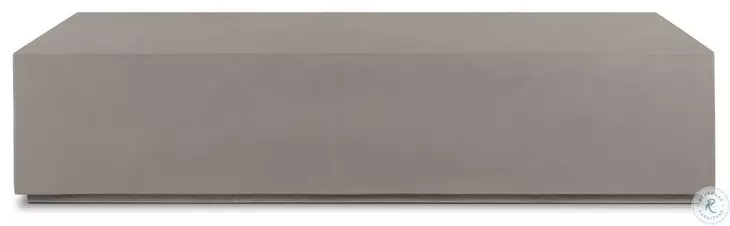 Otero Natural Concrete Rectangular Outdoor Coffee Table