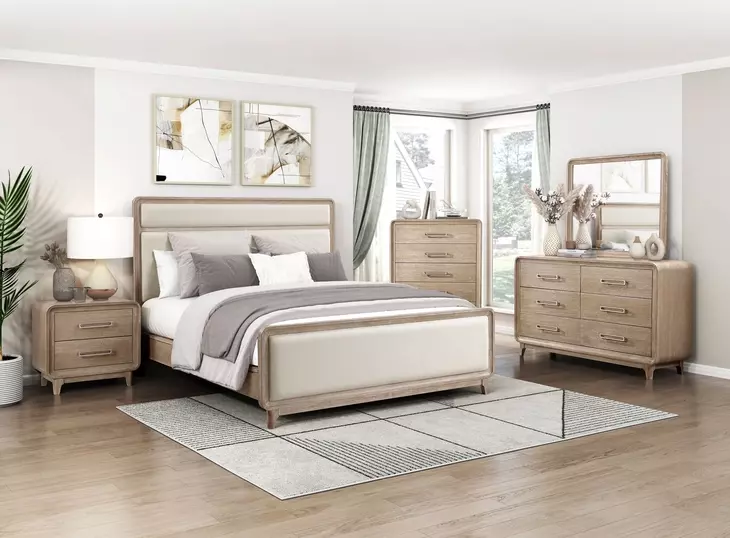 Wilshire Natural 2 Drawer Nightstand