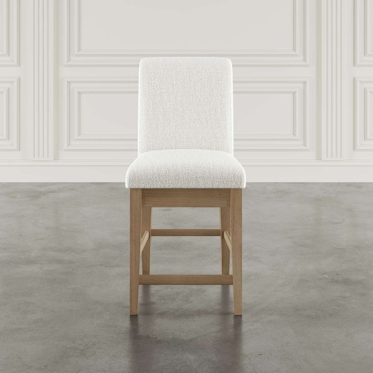 Sequoia Pearl Upholstered Counter Height Stool Set of 2