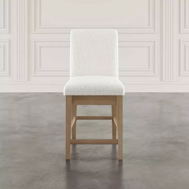 Sequoia Pearl Upholstered Counter Height Stool Set of 2