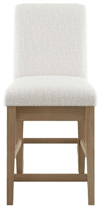 Sequoia Pearl Upholstered Counter Height Stool Set of 2