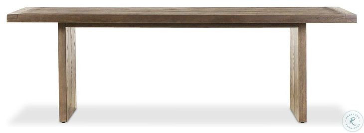 Warby Worn Oak Veneer 94" Rectangular Dining Table