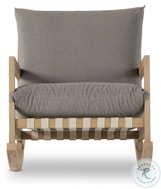 Aiken Venao Charcoal Outdoor Rocking Chair