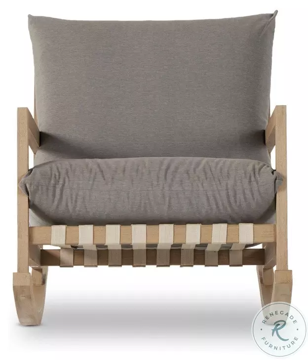 Aiken Venao Charcoal Outdoor Rocking Chair