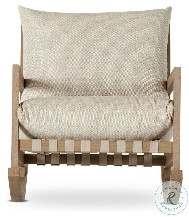 Aiken Faye Sand Outdoor Rocking Chair