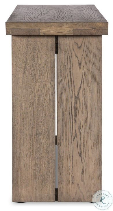 Warby Worn Oak Veneer Rectangular Occassional Table Set