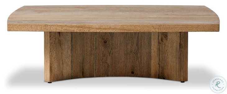 Brinton Rustic Oak Veneer Square Coffee Table