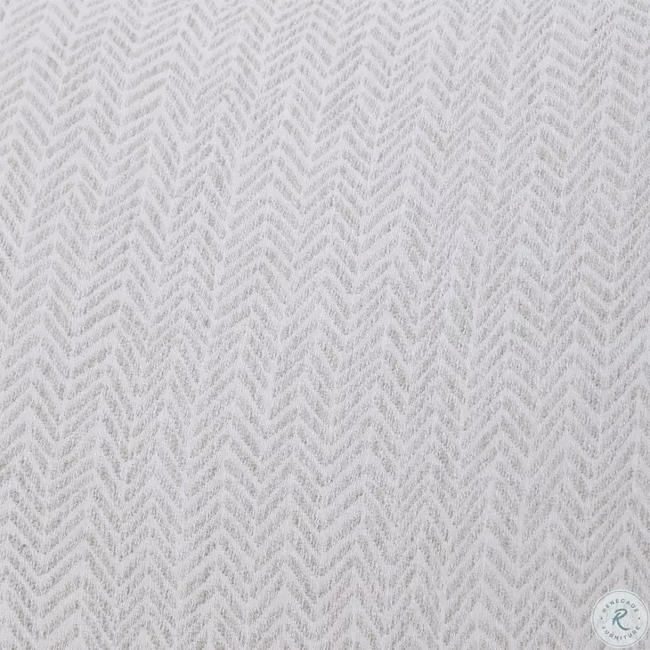 Tudor Taupe and White Accent Chair