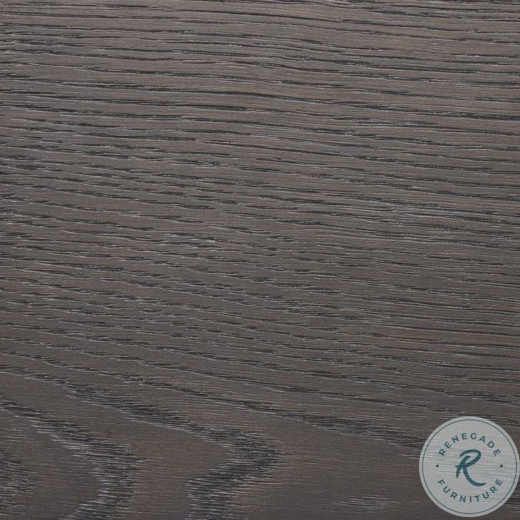 Warby Worn Black Oak Veneer 6 Drawer Dresser